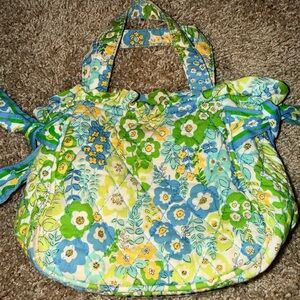 Vera Bradley Little Princess Girls Purse Tote English Meadow Bag Floral Bows